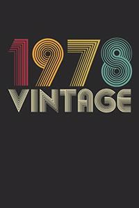 Vintage notebook paper 1978 Birthday 42th Gift