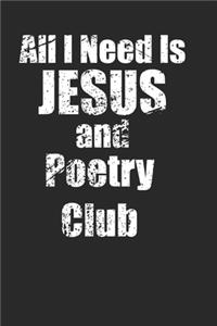 Poetry Club Notebook for Christian Poets 120 Pages Lined