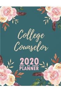 College Counselor 2020 Weekly and Monthly Planner