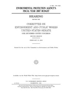 Environmental Protection Agency's fiscal year 2007 budget