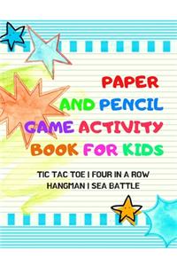 Paper And Pencil Game Activity Book For Kids