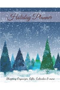 Holiday Planner: Holiday Shopping Journal Organizer for Busy People, Expense Tracker and New Year's Eve Party Notebook