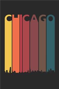 Chicago Skyline Notebook - Chicago Gift - Vintage Chicago Pride Journal - Skyline Diary for Friends And Family From Chicago