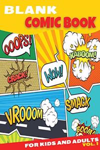 Blank Comic Book for Kids and Adults