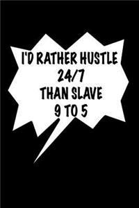 I'd Rather Hustle 24/7 Than Slave 9 To 5