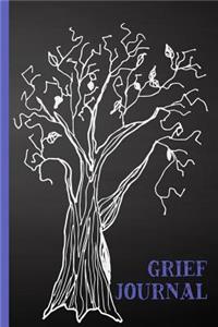 Autumn Tree on Chalkboard