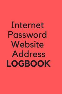 Internet Password Website Address Logbook