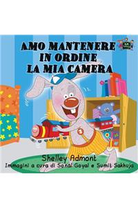 Amo mantenere in ordine la mia camera