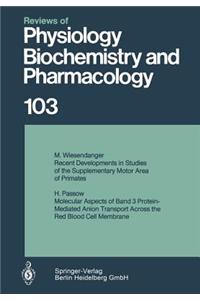 Reviews of Physiology, Biochemistry and Pharmacology 103