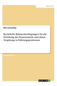 Rechtliche Rahmenbedingungen für die Erhöhung des Frauenanteils und deren Vergütung in Führungspositionen