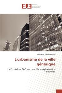 L'Urbanisme de la Ville Générique