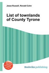 List of Townlands of County Tyrone