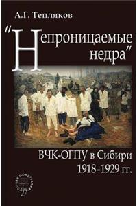 Impervious Subsoil. Cheka-Ogpu in Siberia. 1918-1929 Gg.