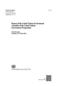 Report of the United Nations Environment Assembly of the United Nations Environment Programme