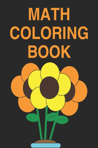 Math coloring poster book for kids ages 4-8
