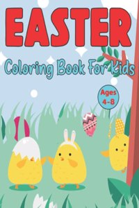 Easter Coloring Book for Kids Ages 4-8