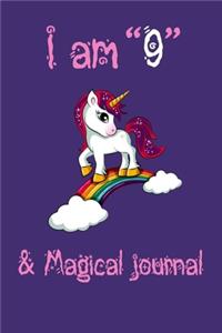 Unicorn Journal I am 9 & Magical!