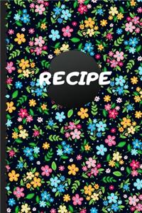Blank Recipe Book Journal
