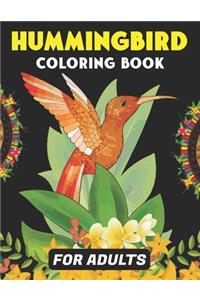 Hummingbird Coloring Book for Adults