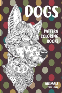 Pattern Coloring Books - Animals - Easy Level - Dogs
