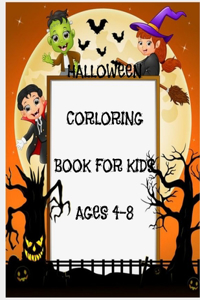 Halloween Coloring Book for Kids ages 4-8 size 8.5x11 inch