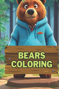 Coloring Bears Book for kids