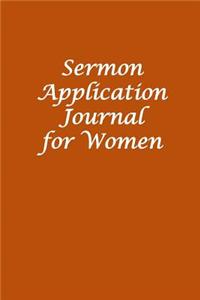 Sermon Application Journal