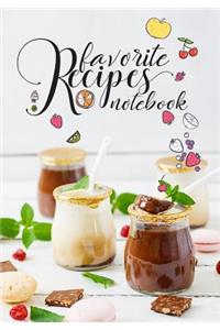 Favorite Recipes Notebook