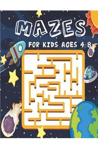Mazes for Kids Ages 4-8: A Maze Activity Book for Kids