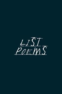 Poetic Form (List Poems) Notebook