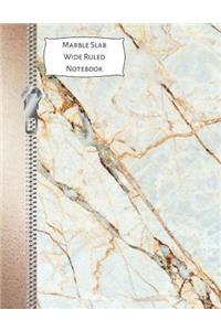 Marble Slab Wide Ruled Notebook