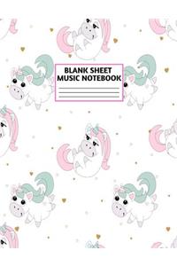 Blank Sheet Music Notebook