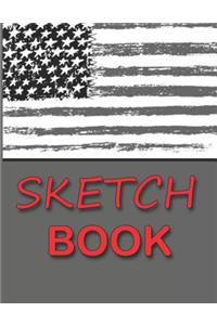 Stars and Stripes Artistic Sketch Book