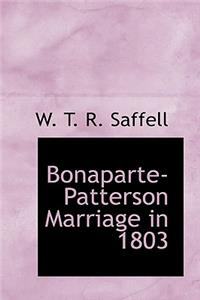 Bonaparte-Patterson Marriage in 1803