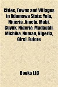 Cities, Towns and Villages in Adamawa State