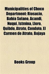 Municipalities of Choco Department