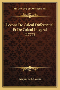 Lecons De Calcul Differentiel Et De Calcul Integral (1777)