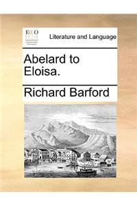 Abelard to Eloisa.
