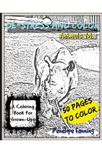 De-Stress and Color Adult Coloring Book