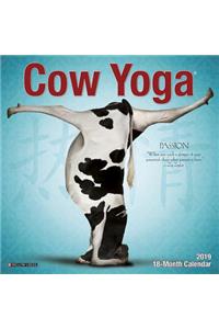 Cow Yoga Mini 2019 Wall Calendar