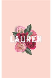 LAUREN 2020 Weekly Monthly Planner Book, Planner 2020, Personalized 2020 Planner for LAUREN A beautiful