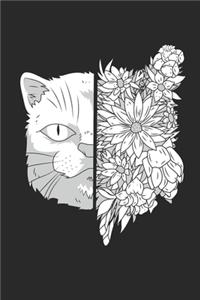 Cat Flower Notebook - Owner Journal Planner
