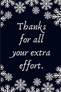 Thanks for all your extra effort.