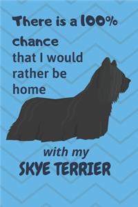 There is a 100% chance that I would rather be home with my Skye Terrier