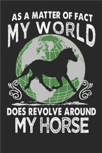 As a matter of fact my world does revolve around my horse