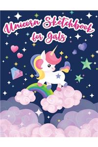 Unicorn Sketchbook for Girls