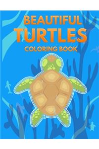 Beautiful Turtles Coloring Book