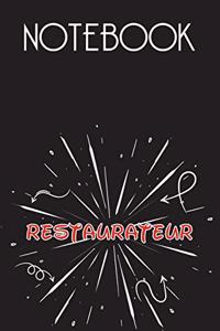 RESTAURATEUR Notebook, Simple Design