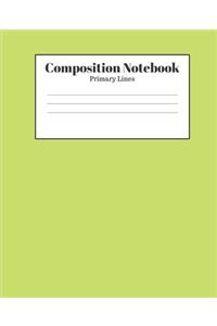 Composition Notebook - Primary Lines