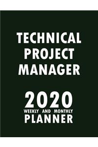 Technical Project Manager 2020 Weekly and Monthly Planner